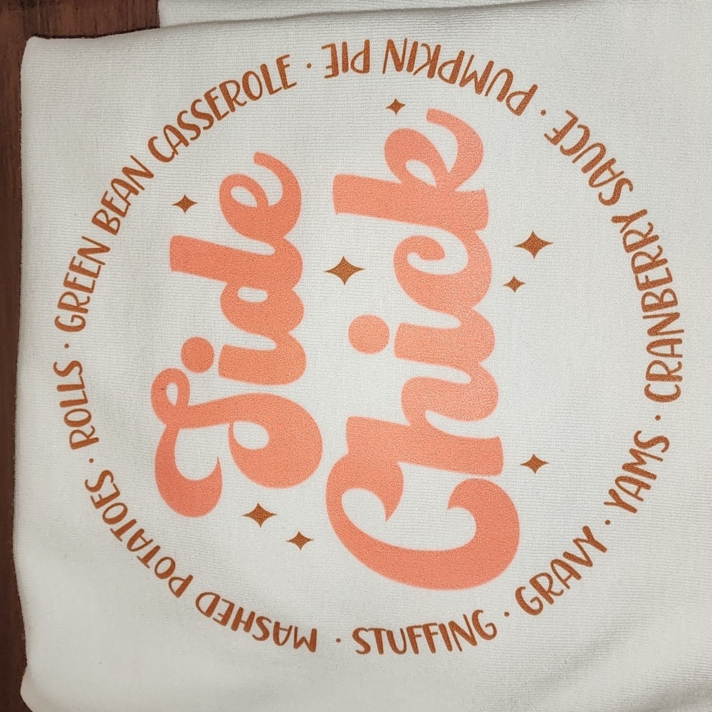 ⭐️ Thanksgiving Side Chick Short Sleeve Holiday Tee - side chick